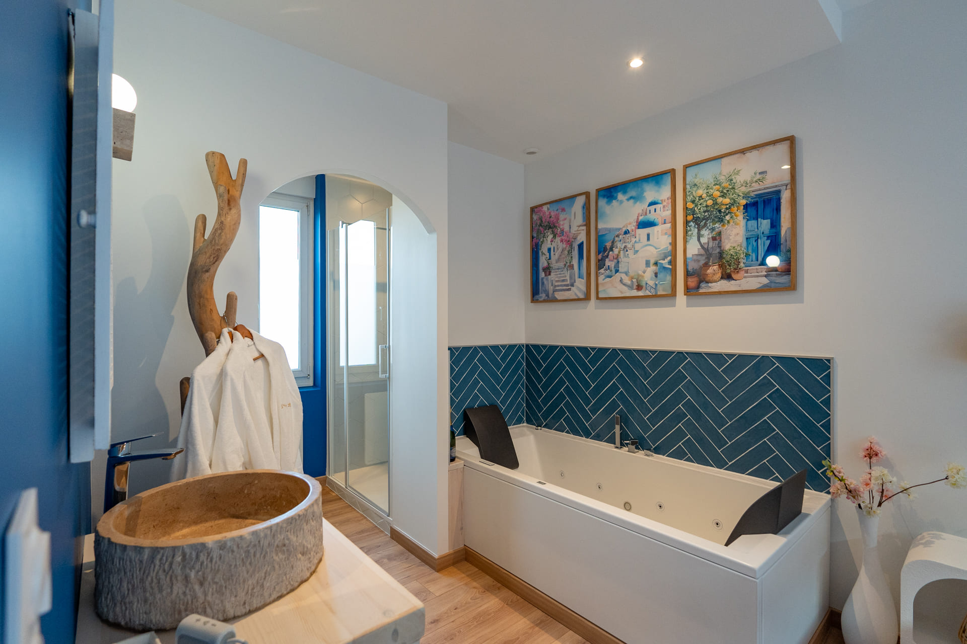 Suite l'Archipel Les secrets de la Baie L'Archipel - nuitée le week-end Les Secrets de la baie spa sauna hammam Etaples sur Mer séjour en amoureux côte d’opale suite accès privé cocooning baie de canche La Romana Le Refuge L’Archipel bien-être